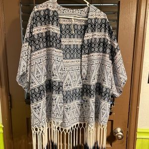 Blue&White Women cover up